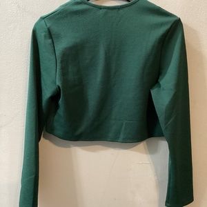 Basic Cropped Blazer- Hunter